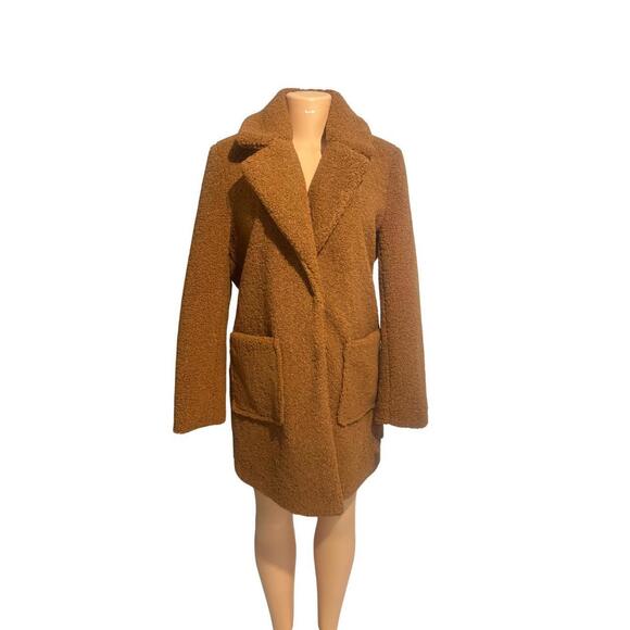 French connection Brown teddy coat with pockets #teddycoat - Picture 1 of 6